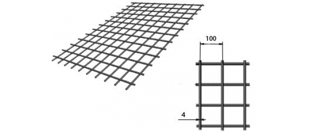 Сетка сварная (дорожная) 100х100х4мм 1,5х2м купить с доставкой в Кокино