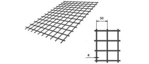 Сетка сварная (дорожная) 50х50х4мм 1х2м купить с доставкой в Кокино